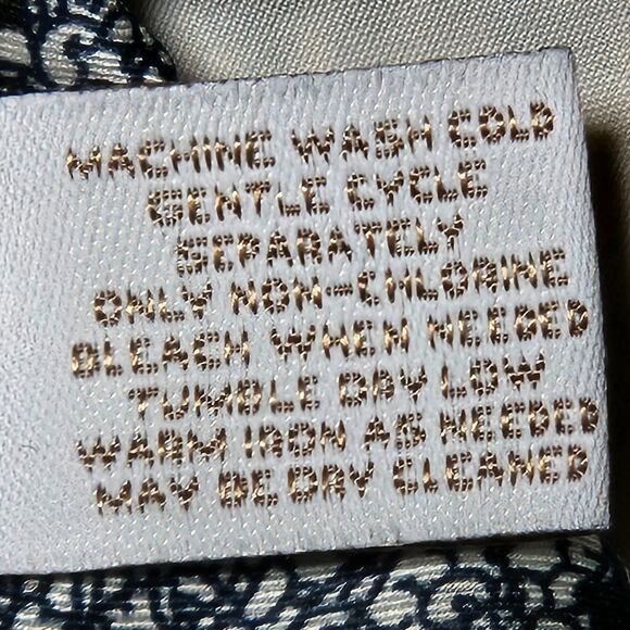 CHICO'S Blue and Black Tunic Top Blouse Sz 2X A-Line Polyester - Picture 4 of 10